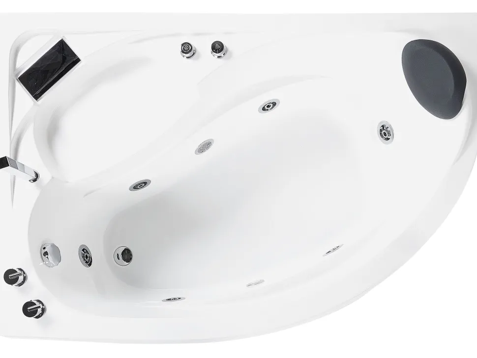 Banheira De Hidromassagem De Canto A Direita Com Led Em Branco Neiva