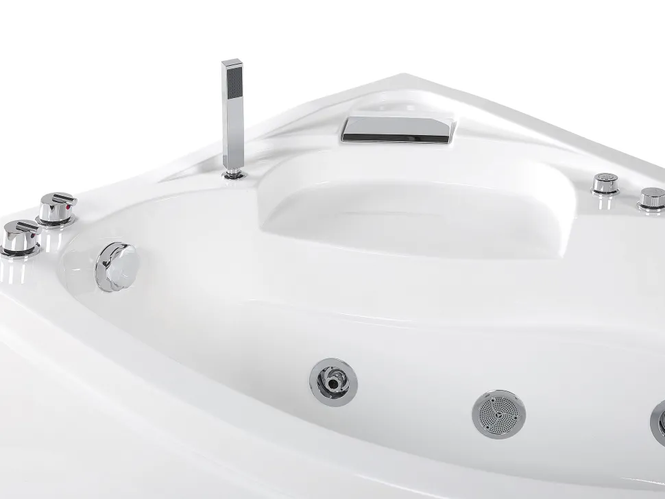 Banheira De Hidromassagem De Canto A Direita Com Led Em Branco Neiva