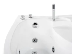 Banheira De Hidromassagem De Canto A Direita Com Led Em Branco Neiva