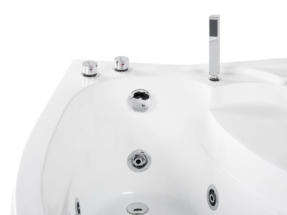 Banheira De Hidromassagem De Canto A Direita Com Led Em Branco Neiva