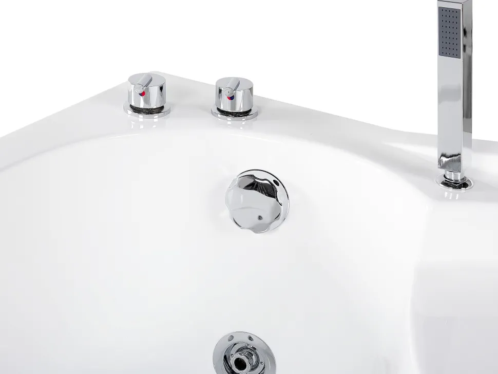 Banheira De Hidromassagem De Canto A Direita Com Led Em Branco Neiva