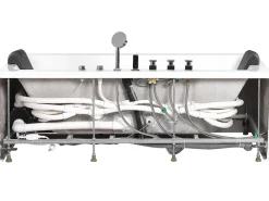 Banheira De Hidromassagem Em Acrilico Branco Com Led 180 X 80 Cm Hawes