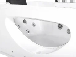 Banheira De Hidromassagem Em Acrilico Branco Com Led 180 X 80 Cm Hawes