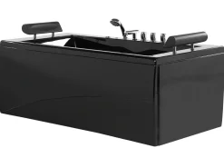 Banheira De Hidromassagem Em Acrilico Preto 172 X 83 Cm Montego