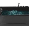 Banheira De Hidromassagem Versao A Esquerda Em Acrilico Preto 169 X 81 Cm Artemisa