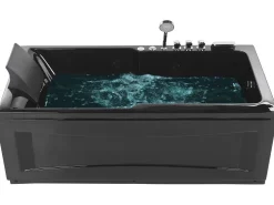 Banheira De Hidromassagem Versao A Esquerda Em Acrilico Preto 169 X 81 Cm Artemisa
