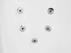 Banheira De Hidromassagem De Canto Versao A Direita Em Acrilico Branco Com Led 160 X 113 Cm Paradiso