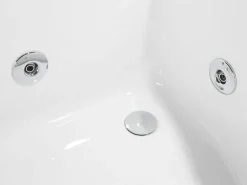 Banheira De Hidromassagem De Canto Versao A Direita Em Acrilico Branco Com Led 160 X 113 Cm Paradiso