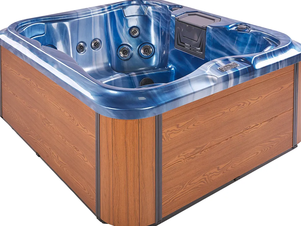Banheira De Hidromassagem Para Exterior Em Acrilico Azul 180 X 215 Cm Arcelia