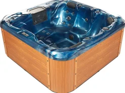 Banheira De Hidromassagem De Exterior Em Acrilico Azul Com Led 200 X 200 Cm Lastarria