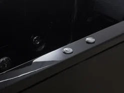 Banheira De Hidromassagem Versao A Direita Em Acrilico Preto 183 X 90 Cm Varadero