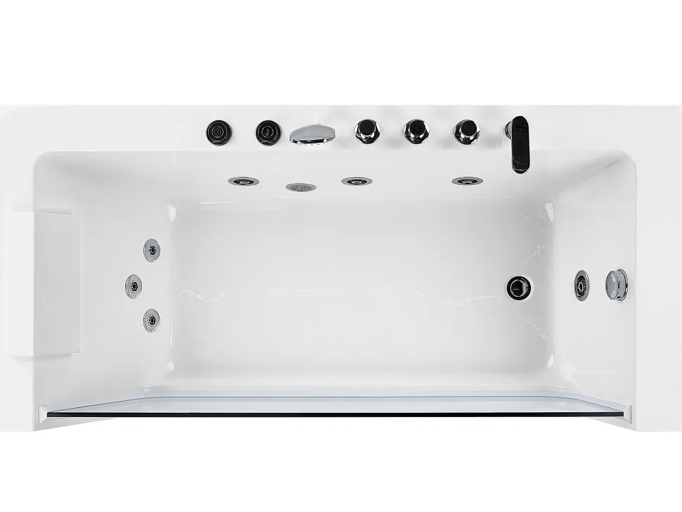 Banheira De Hidromassagem De Canto Versao A Esquerda Em Acrilico Branco 170 X 80 Cm Puquio
