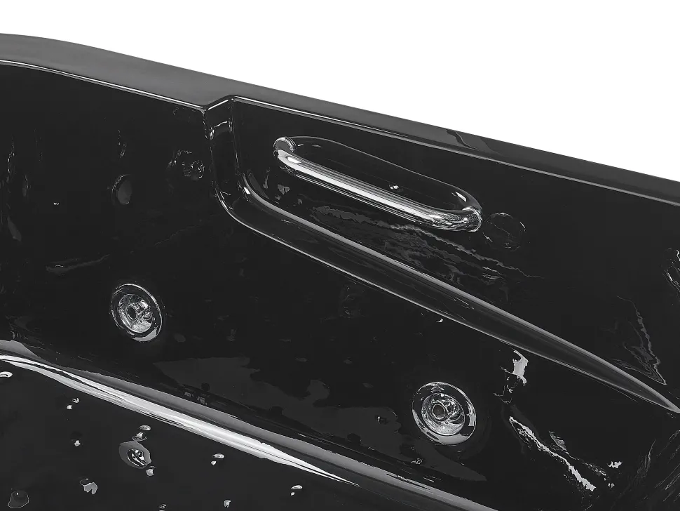 Banheira De Hidromassagem Versao A Direita Em Acrilico Preto 170 X 119 Cm Bayamo