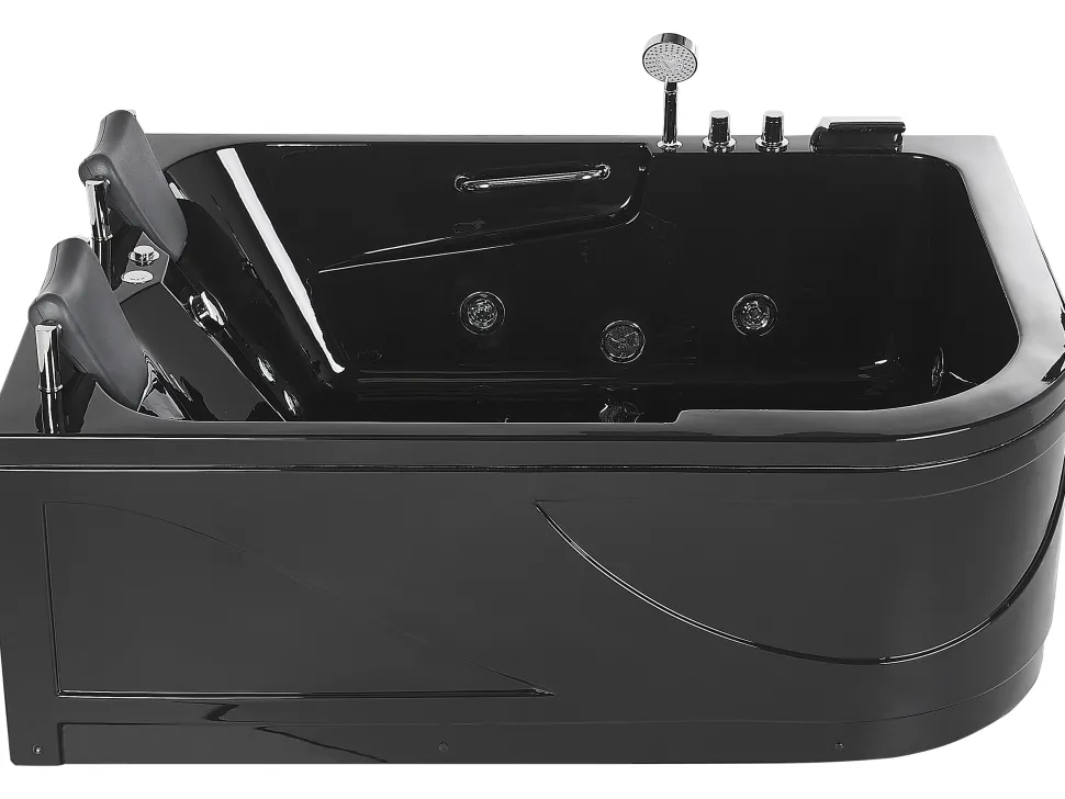 Banheira De Hidromassagem Versao A Direita Em Acrilico Preto 170 X 119 Cm Bayamo