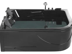 Banheira De Hidromassagem Versao A Direita Em Acrilico Preto 170 X 119 Cm Bayamo