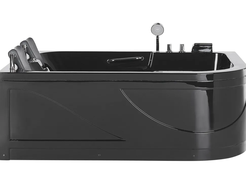 Banheira De Hidromassagem Versao A Direita Em Acrilico Preto 170 X 119 Cm Bayamo