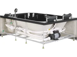 Banheira De Hidromassagem Versao A Direita Em Acrilico Preto 170 X 119 Cm Bayamo