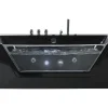 Banheira De Hidromassagem Em Acrilico Preto Com Led 153 X 71 Cm Samana
