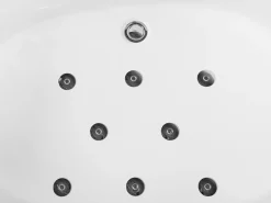 Banheira De Hidromassagem De Canto Em Acrilico Branco Com Led 201 X 150 Cm Mangle
