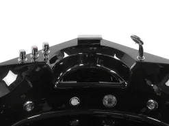 Banheira De Hidromassagem De Canto Em Acrilico Preto Com Led 145 X 145 Cm Senado