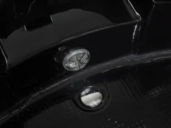 Banheira De Hidromassagem De Canto Em Acrilico Preto Com Led 214 X 155 Cm Martinica