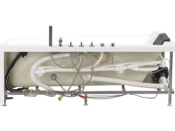 Banheira De Hidromassagem De Canto Em Acrilico Branco Com Led 170 X 80 Cm Acuario