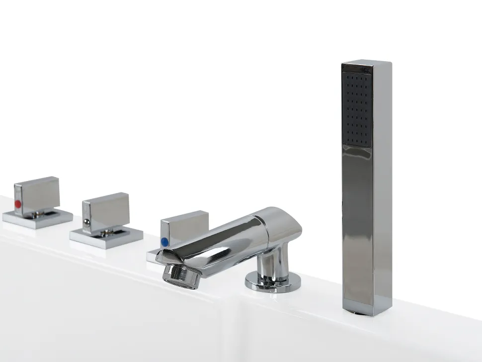 Banheira De Hidromassagem De Canto Em Acrilico Branco Com Led 170 X 80 Cm Acuario