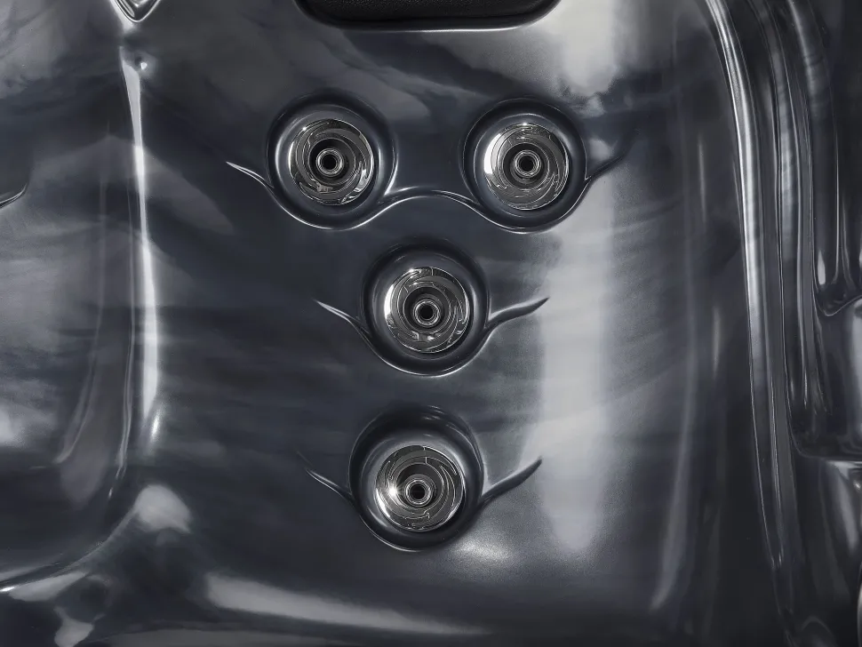 Banheira De Hidromassagem De Exterior Em Acrilico Cinzento Com Led 200 X 200 Cm Lastarria