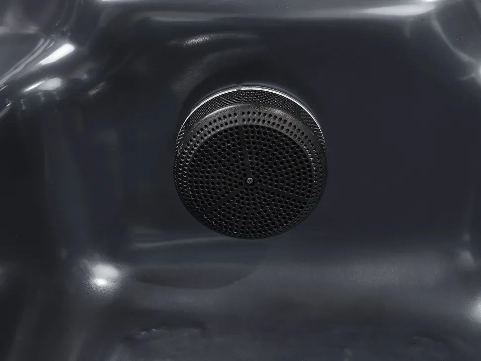 Banheira De Hidromassagem De Exterior Em Acrilico Cinzento Com Led 200 X 200 Cm Lastarria