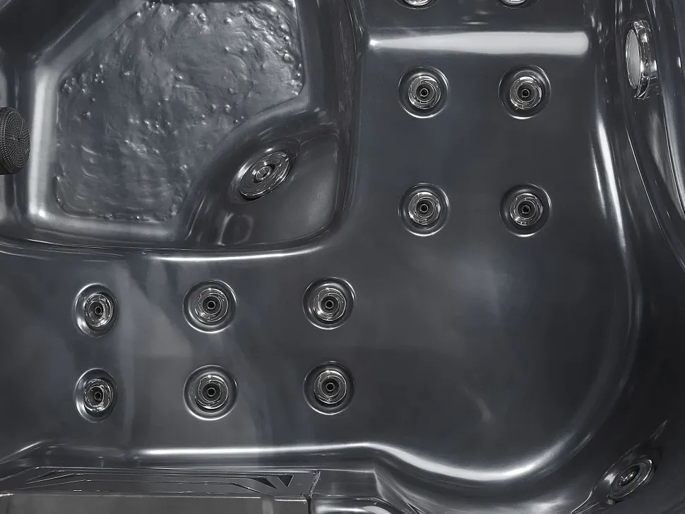 Banheira De Hidromassagem De Exterior Em Acrilico Cinzento Com Led 200 X 200 Cm Lastarria