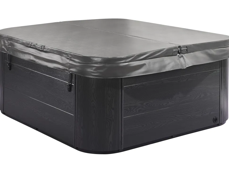 Banheira De Hidromassagem De Exterior Em Acrilico Cinzento Com Led 200 X 200 Cm Lastarria