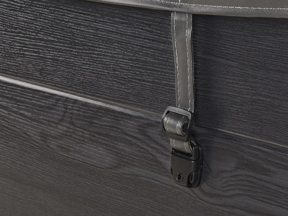 Banheira De Hidromassagem De Exterior Em Acrilico Cinzento Com Led 200 X 200 Cm Lastarria