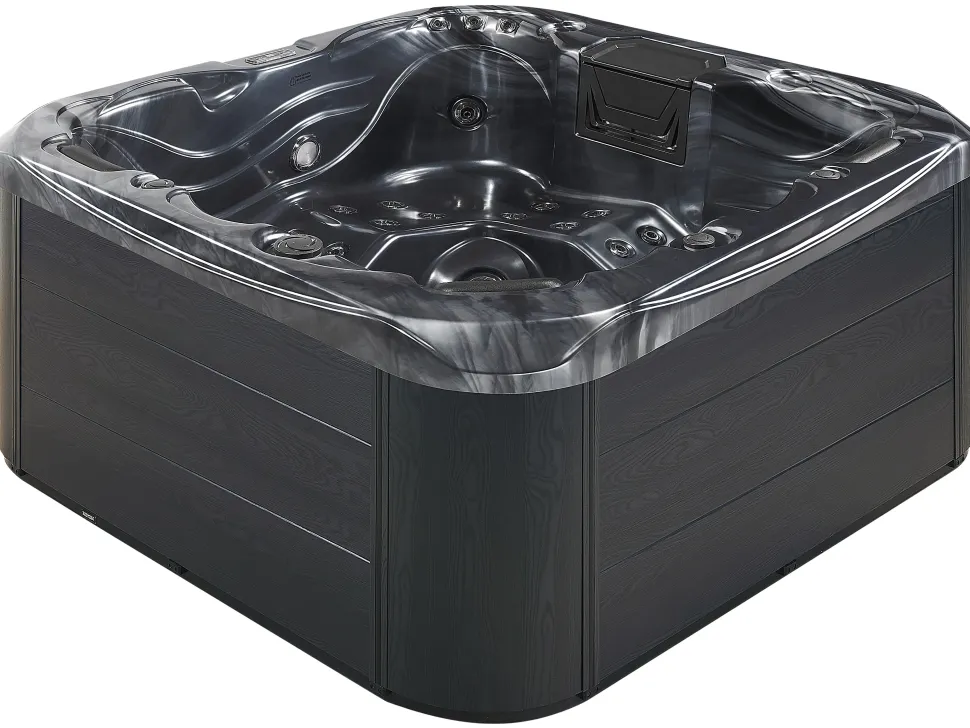 Banheira De Hidromassagem De Exterior Em Acrilico Cinzento Com Led 200 X 200 Cm Lastarria