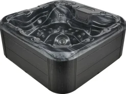 Banheira De Hidromassagem De Exterior Em Acrilico Cinzento Com Led 200 X 200 Cm Lastarria