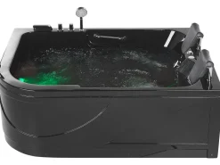 Banheira De Hidromassagem Versao A Esquerda Em Acrilico Preto 170 X 119 Cm Bayamo