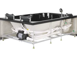 Banheira De Hidromassagem Versao A Esquerda Em Acrilico Preto 170 X 119 Cm Bayamo