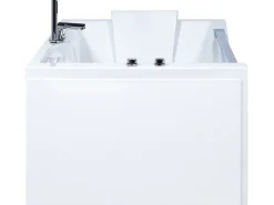 Banheira De Hidromassagem Em Acrilico Branco Com Led 180 X 90 Cm Marquis