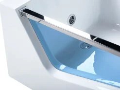 Banheira De Hidromassagem Em Acrilico Branco Com Led 180 X 90 Cm Marquis