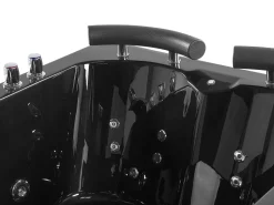 Banheira De Hidromassagem De Canto Versao A Direita Em Acrilico Preto Com Led 160 X 113 Cm Paradiso