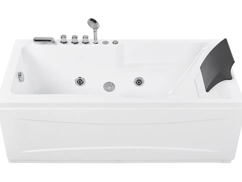 Banheira De Hidromassagem Versao A Direita Em Acrilico Branco 169 X 81 Cm Artemisa