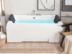 Banheira De Hidromassagem Em Acrilico Branco Com Led 170 X 75 Cm Galley