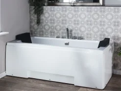 Banheira De Hidromassagem Em Acrilico Branco Com Led 170 X 75 Cm Galley