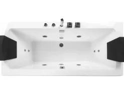 Banheira De Hidromassagem Em Acrilico Branco Com Led 170 X 75 Cm Galley