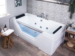Banheira De Hidromassagem Em Acrilico Branco 170 X 80 Cm Grenada