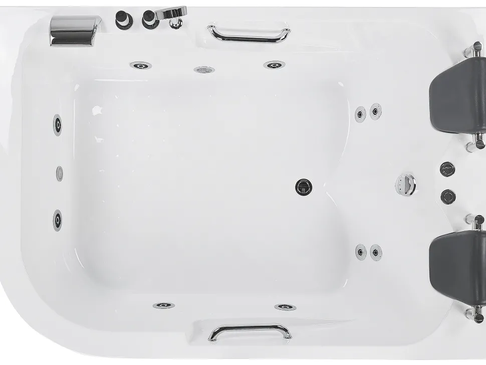 Banheira De Hidromassagem Versao A Esquerda Em Acrilico Branco 170 X 119 Cm Bayamo