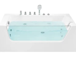 Banheira De Hidromassagem De Canto Versao A Direita Em Acrilico Branco 170 X 80 Cm Puquio