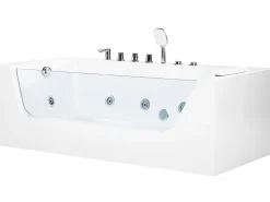 Banheira De Hidromassagem De Canto Versao A Direita Em Acrilico Branco 170 X 80 Cm Puquio