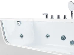 Banheira De Hidromassagem De Canto Versao A Direita Em Acrilico Branco 170 X 80 Cm Puquio