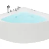 Banheira De Hidromassagem De Canto Em Acrilico Branco 133 X 133 Cm Islita