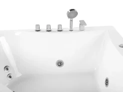 Banheira De Hidromassagem De Canto Em Acrilico Branco 133 X 133 Cm Islita